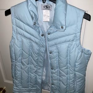 Lightweight light blue puffer vest small 4/6 ATHLETIC WORKS